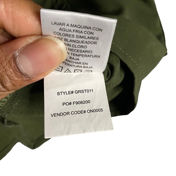 Grey's Anatomy Hunter Green Spandex Stretch Top - Picture 5 of 7